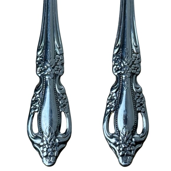 Oneida Raphael Stainless Distinction Shrimp Cocktail Appetizer Fork Flatware VTG - Picture 7 of 8